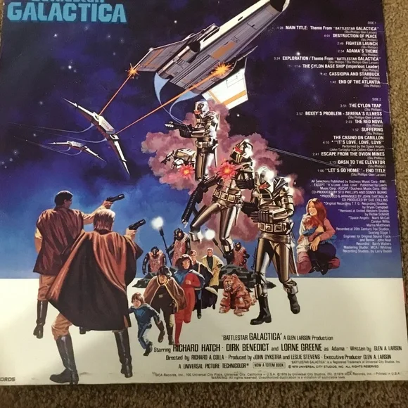 Battlestar Galactica Original Soundtrack LP 1978 - Picture 4 of 6